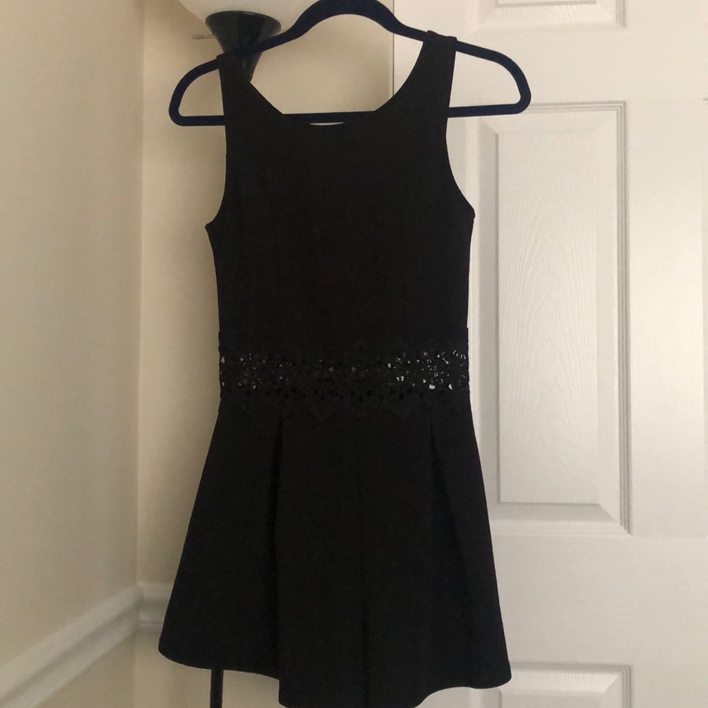 Black lace romper